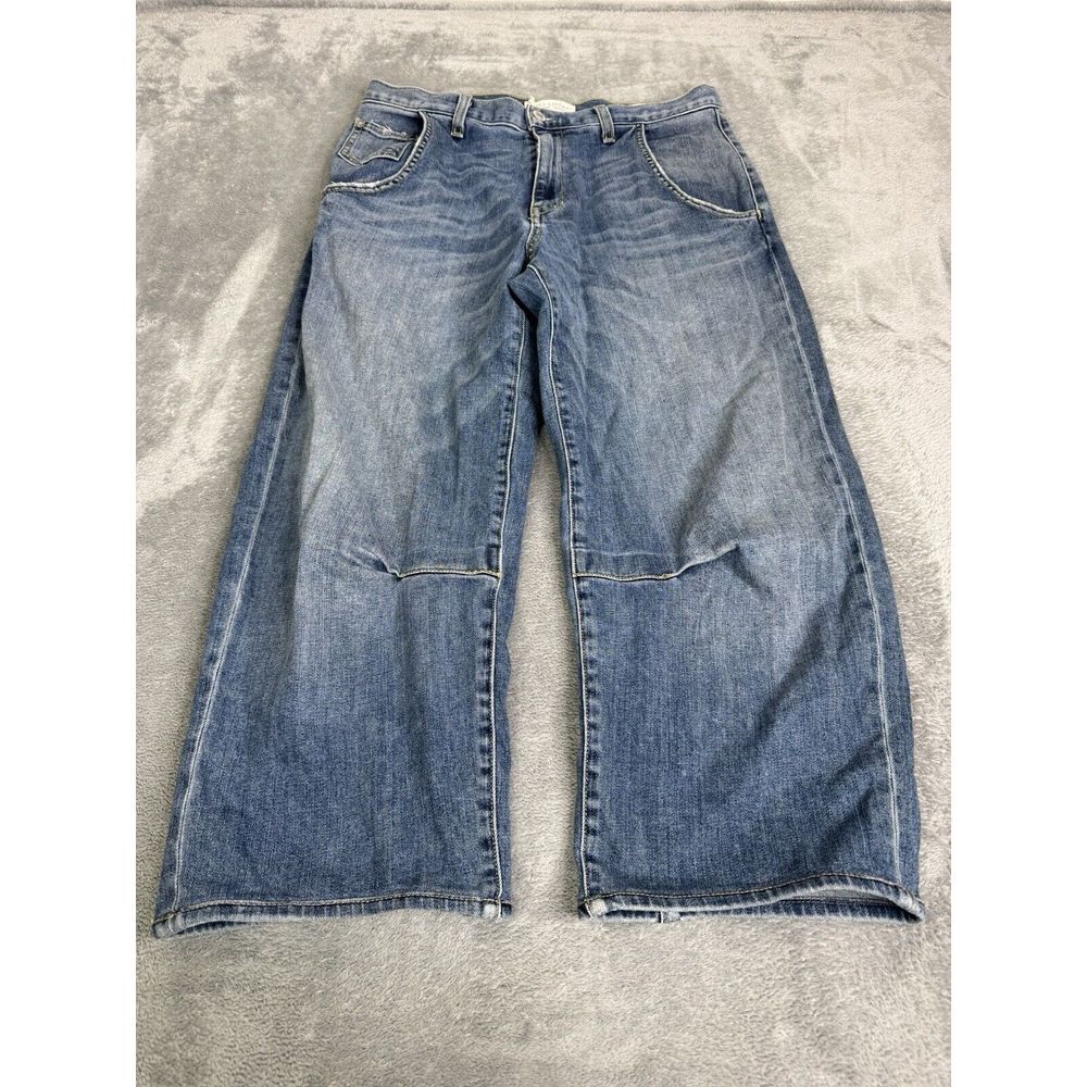 Nili Lotan Emerson Baggy Wide Leg Jeans Women's Size 27 Blue